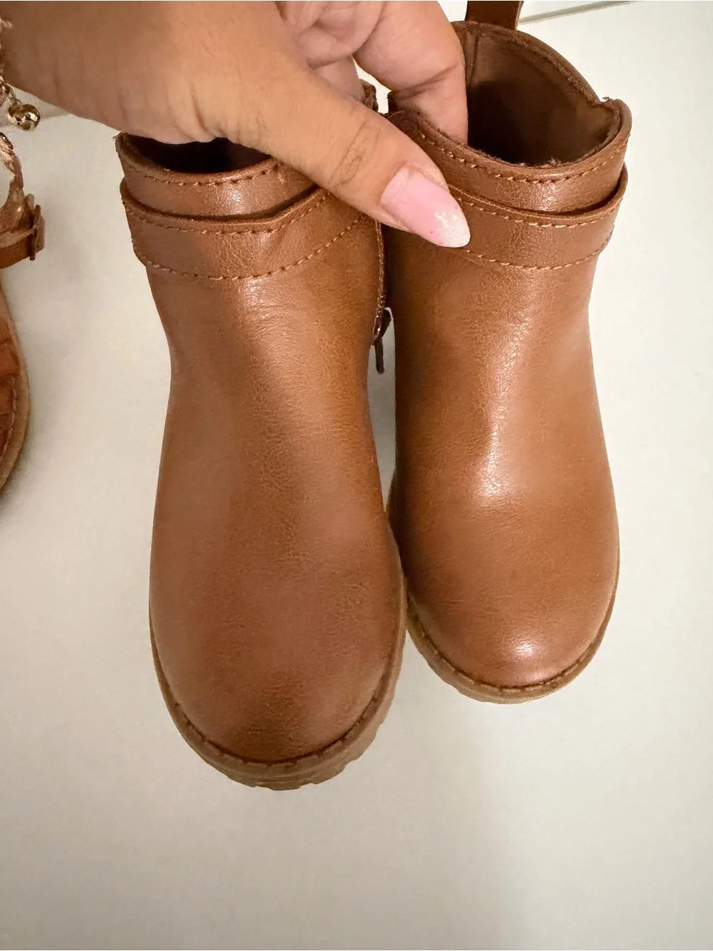 Old Navy Tan Brown Kids Sandals and Ankle Boots Set